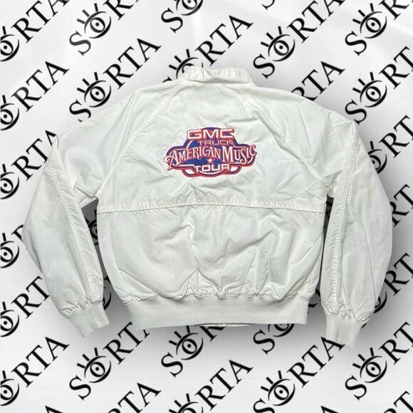 VTG 90s GMC American Music Tour Tony Lama Full Zip Up Windbreaker Jacket - Picture 1 of 12